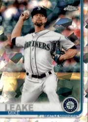 2019 Topps Chrome Sapphire Edition Base Set Mike Leake #27 card
