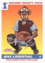1991 Score Base Set Mike Lieberthal #683 card
