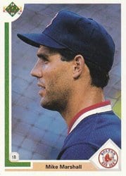 1991 Upper Deck Base Set Mike Marshall #681 card
