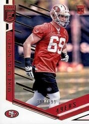 2018 Donruss Elite Base Set Mike McGlinchey #191 card