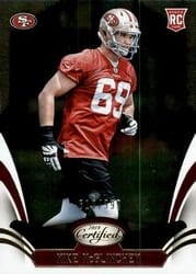 2018 Panini Certified Base Set Mike McGlinchey #196 card