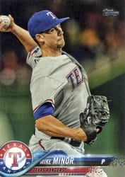 2018 Topps Base Set Mike Minor #412 card