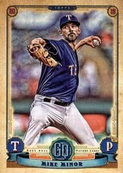 2019 Topps Gypsy Queen Base Set Mike Minor #50 card