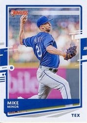 2020 Donruss Base Set Mike Minor #95 card