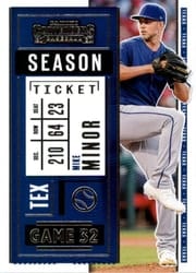 2020 Panini Contenders Base Set Mike Minor #68 card