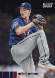 2020 Stadium Club Chrome Base Set Mike Minor #348 card