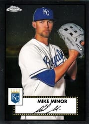 2021 Topps Chrome Platinum Anniversary Base Set Mike Minor #188 card