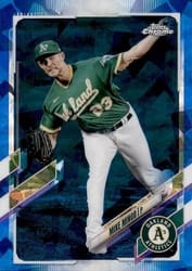 2021 Topps Chrome Sapphire Edition Base Set Mike Minor #329 card