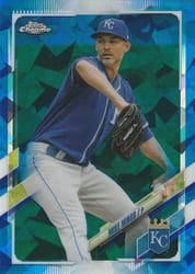 2021 Topps Chrome Update Sapphire Edition Base Set Mike Minor #US273 card