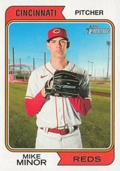 2023 Topps Heritage Base Set Mike Minor #485 card