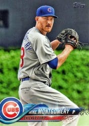 2018 Topps Update Base Set Mike Montgomery #US190 card