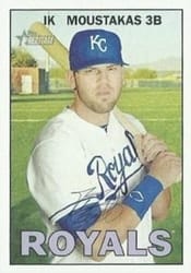 2016 Topps Heritage Base Set Mike Moustakas #128b card
