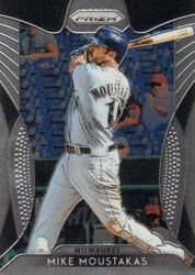 2019 Panini Prizm Base Set Mike Moustakas #124 card