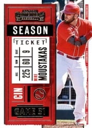 2020 Panini Contenders Base Set Mike Moustakas #44 card
