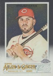 2020 Topps Allen & Ginter Chrome Base Set Mike Moustakas #208 card