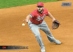 2021 Stadium Club Base Mike Moustakas #96 card