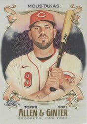 2021 Topps Allen & Ginter Chrome Base Set Mike Moustakas #37 card
