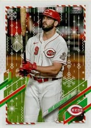 2021 Topps Holiday Base Set Mike Moustakas #HW123 card