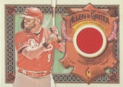 2022 Topps Allen & Ginter Relics (Pattern A) Mike Moustakas #AGRA-MM card