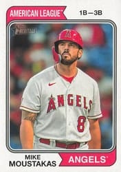 2023 Topps Heritage Base Set Mike Moustakas #638 card