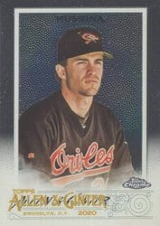 2020 Topps Allen & Ginter Chrome Base Set Mike Mussina #37 card