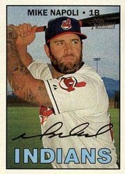 2016 Topps Heritage Base Set Mike Napoli #558 card