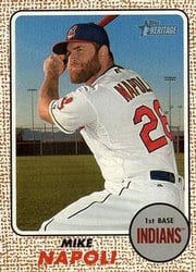 2017 Topps Heritage Base Set Mike Napoli #37 card