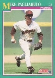 1991 Score Base Set Mike Pagliarulo #199 card