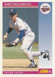 1992 Score Base Set Mike Pagliarulo #173 card