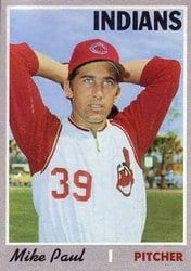 1970 Topps Base Set Mike Paul #582 card