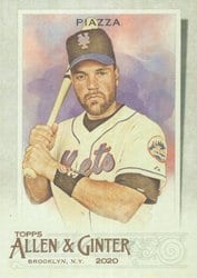 2020 Topps Allen & Ginter Base Set Mike Piazza #123 card