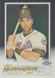 2020 Topps Allen & Ginter Chrome Base Set Mike Piazza #123 card