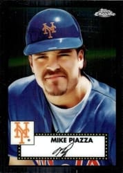 2021 Topps Chrome Platinum Anniversary Base Set Mike Piazza #662 card