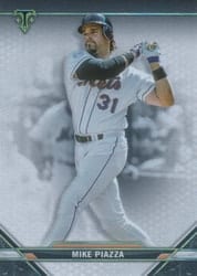 2021 Topps Triple Threads Base Set Mike Piazza #91 card