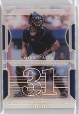 2022 Panini National Treasures Treasured Jersey Numbers Mike Piazza #TJN-18 card