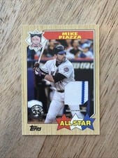 2022 Topps 1987 Topps Baseball All-Star Relics Mike Piazza #87ASR-MP card