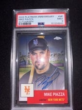 2022 Topps Chrome Platinum Anniversary Autographs Mike Piazza #CPA-MP card