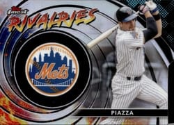 2023 Finest Rivalries Die-Cut Mike Piazza #FR-7 card