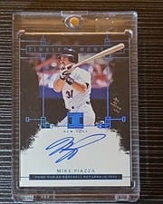 2024 Panini Impeccable Timeless Moments Signatures Mike Piazza #TMS-MP card