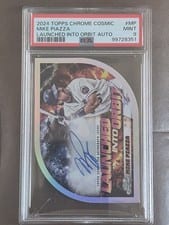 2024 Topps Cosmic Chrome Launched Into Orbit Autographs Mike Piazza #LIOA-MP card