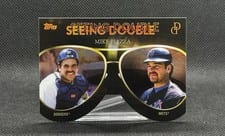2025 Topps Dynamic Duals Seeing Double Mike Piazza #SD-05 card