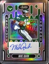 2024 Panini Absolute Absolute Legends Signatures Mike Quick #ALS-MQK card