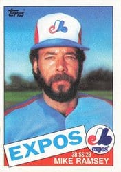 1985 Topps Base Set Mike Ramsey #62 card