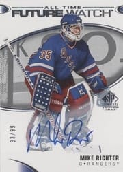 2020-21 SP Signature Edition Legends Base Set Mike Richter #399 card