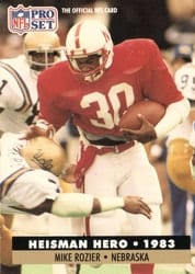 1991 Pro Set Base Set Mike Rozier #43 card