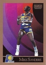 1990-91 SkyBox Base Set Mike Sanders #120 card