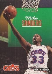 1992-93 SkyBox Base Set Mike Sanders #45 card