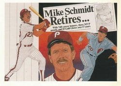 1990 Upper Deck Base Set Mike Schmidt #20 card