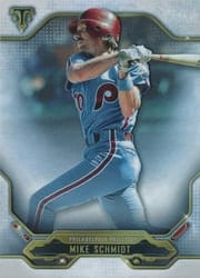 2020 Topps Triple Threads Base Set Mike Schmidt #71 card