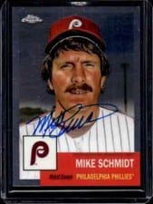Mike Schmidt 2022 Topps Chrome Platinum Anniversary Autographs card